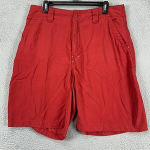Oakley Soft Ware Adult Men Swim Trunks 34 Red Swimwear Outdoor Logo Board Shorts